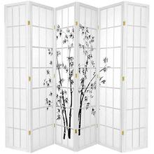 6 Panel Zen Garden Room Divider Screen